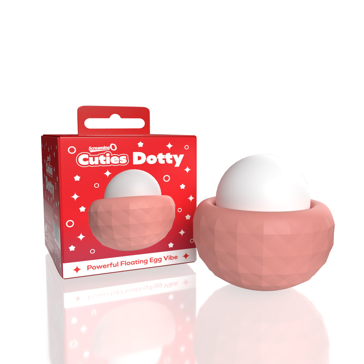 Screaming O Cuties Dotty Egg Vibrator - Dusty Rose - Rechargeable with 10 Functions