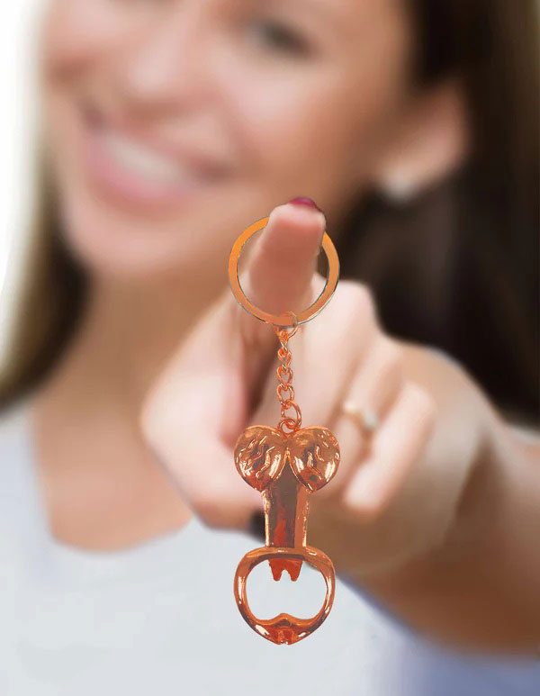 Little Genie Super Fun Penis Bottle Opener Key Chain – 6ct