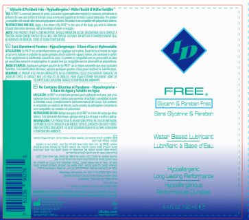 I.D. Lubricants Free Water-Based Personal Lubricant – 4.4 Fl Oz