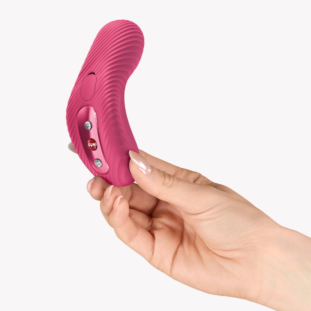 Fun Factory Laya III Lay-On Vibrator - Magenta - Ergonomic Clitoral Stimulation Device