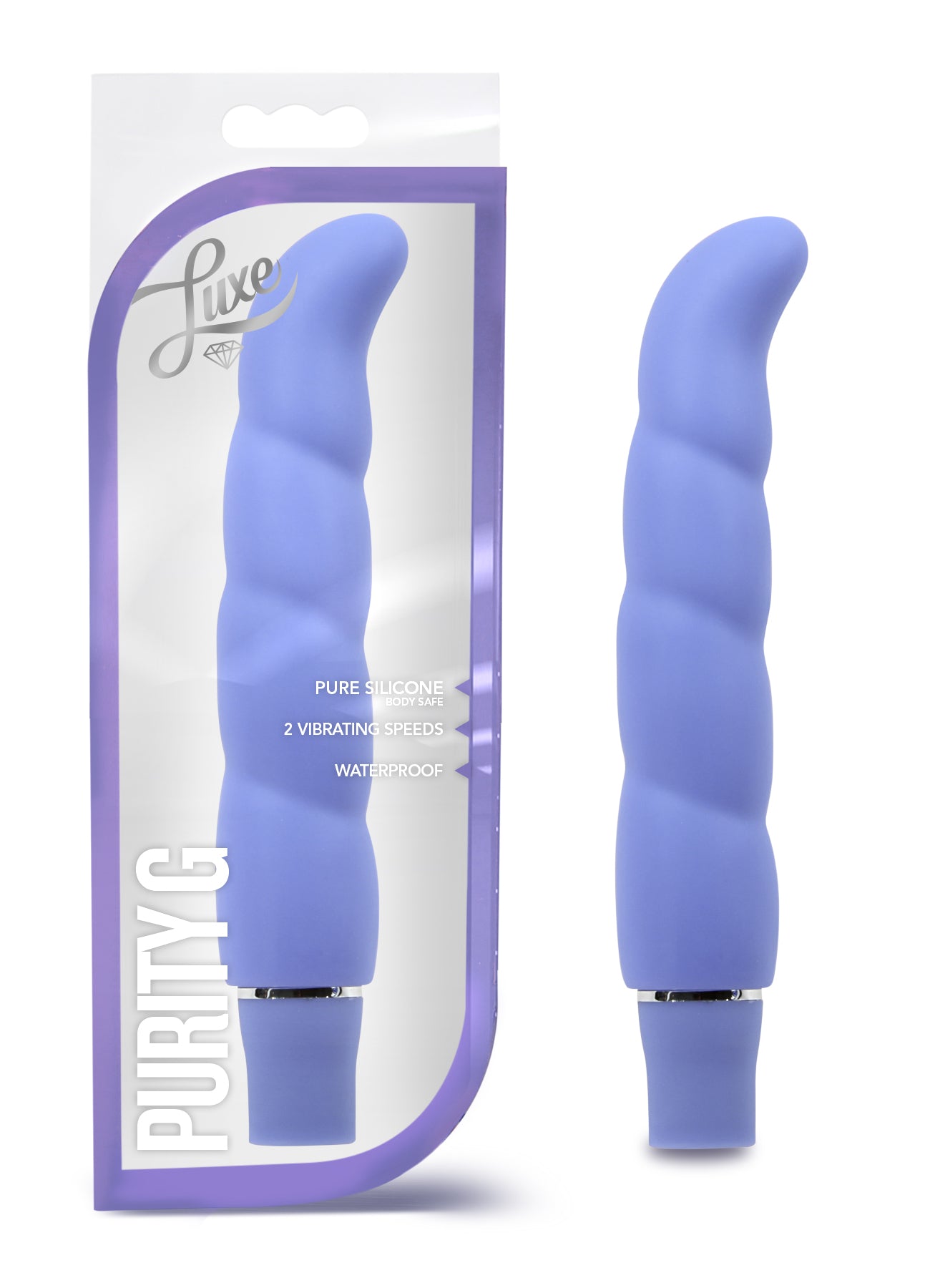 Blush Novelties Purity G Periwinkle G-Spot Vibrator with Multi-Speed Vibrations