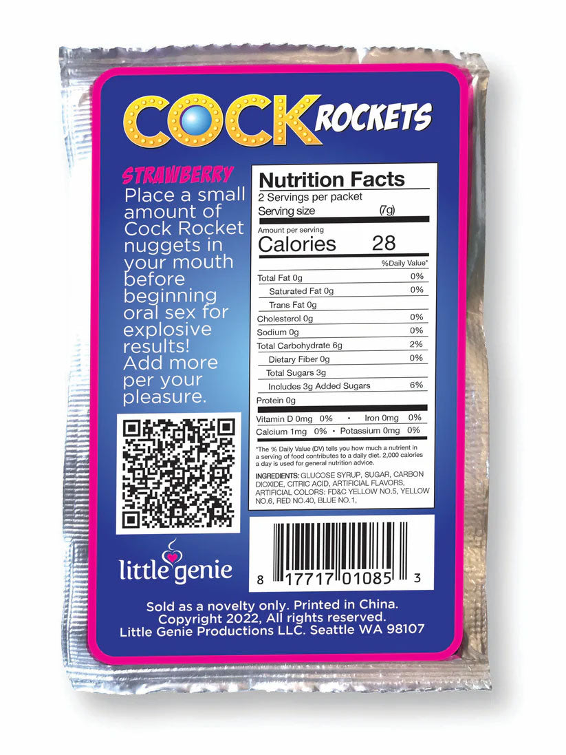 Cock Rockets Strawberry Oral Sex Candy – Strawberry Flavor