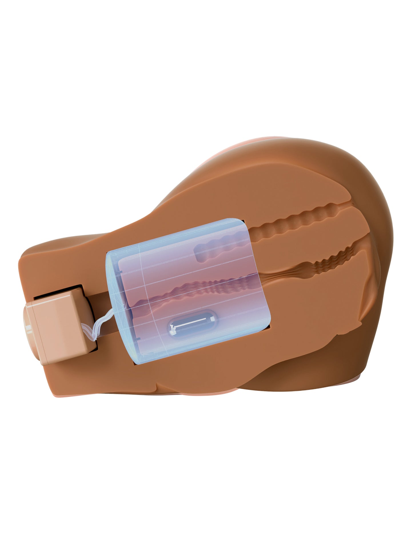 Pipedream Back That Ass Up Auto Mega Masturbator – Brown – Dual Motor, Suction & Vibration