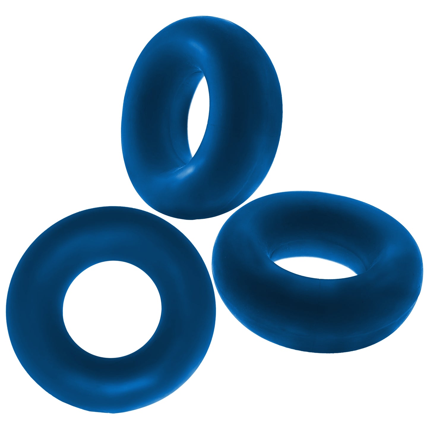 Oxballs Fat Willy Jumbo C-Rings – Space Blue – 3-Pack
