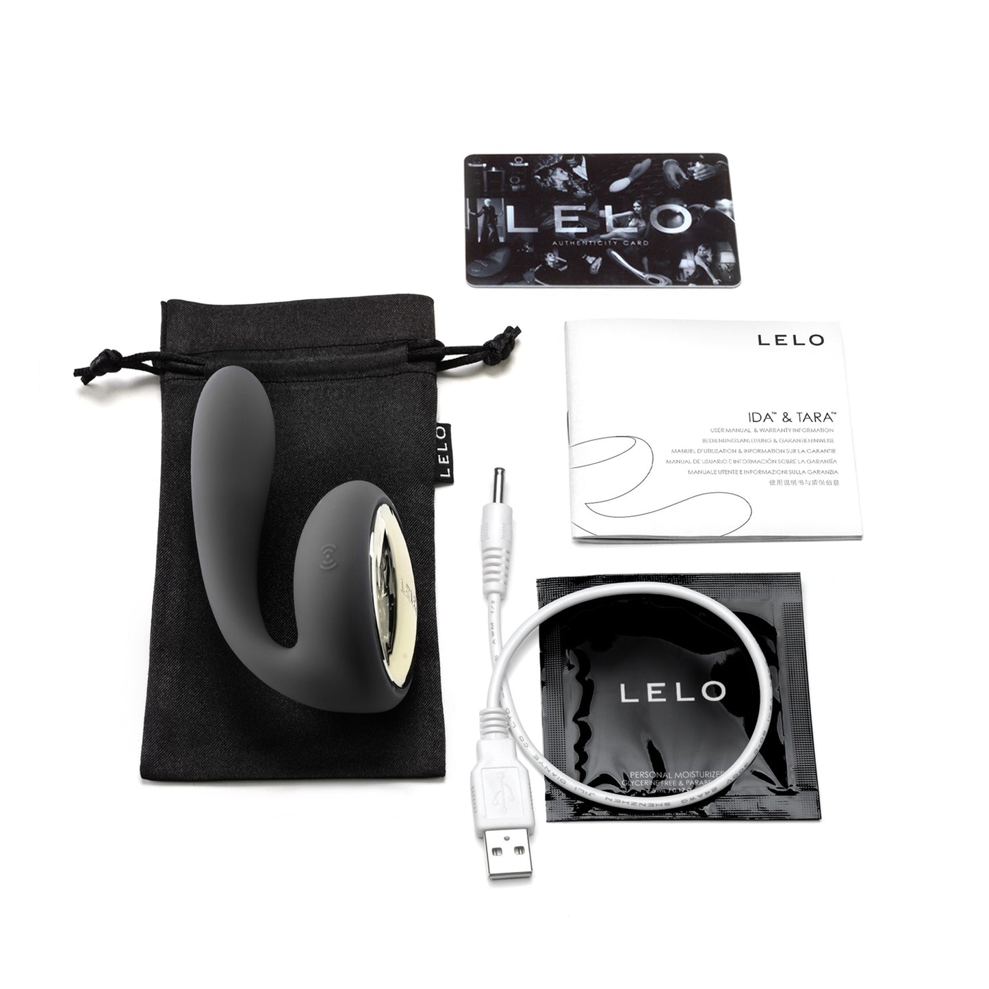 Lelo Tara Couples Massager – Black – Multi-Function, Waterproof