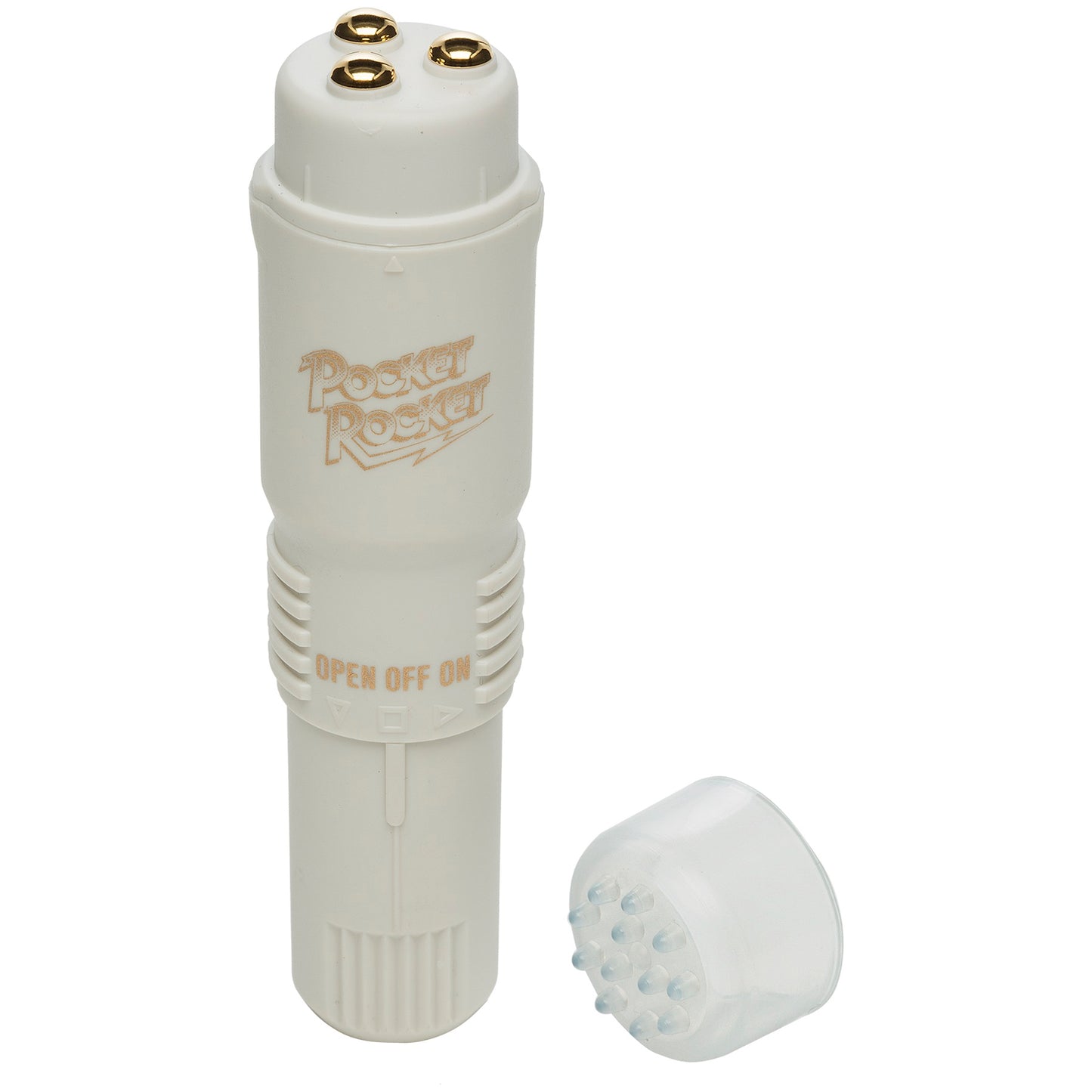 Doc Johnson The Original Pocket Rocket Massager – White – Multi-Function