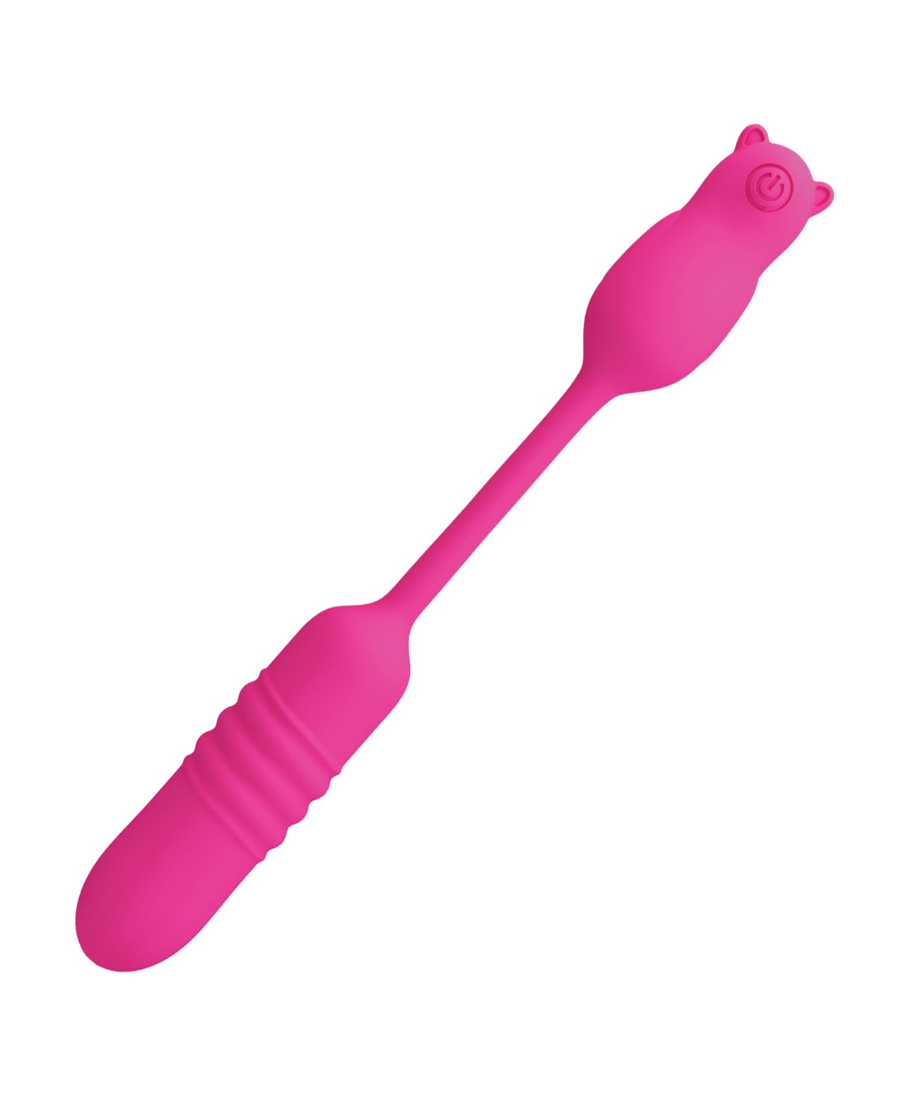 Pretty Love Nobikuma Thrusting Egg - Fuchsia - Silicone Multi-Function Vibrator