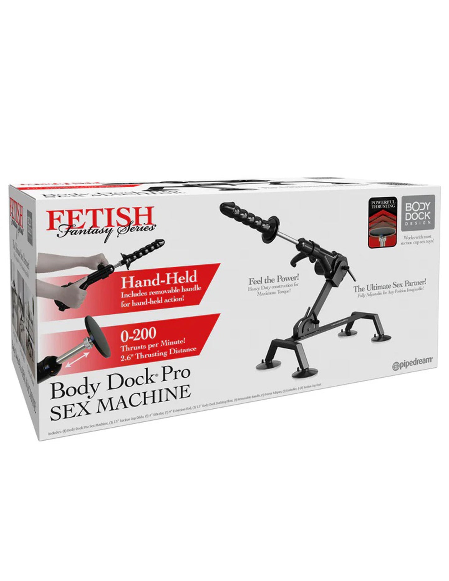 Pipedream Body Dock Pro Sex Machine with Multi-Speed and Powerful Thrusting – Black