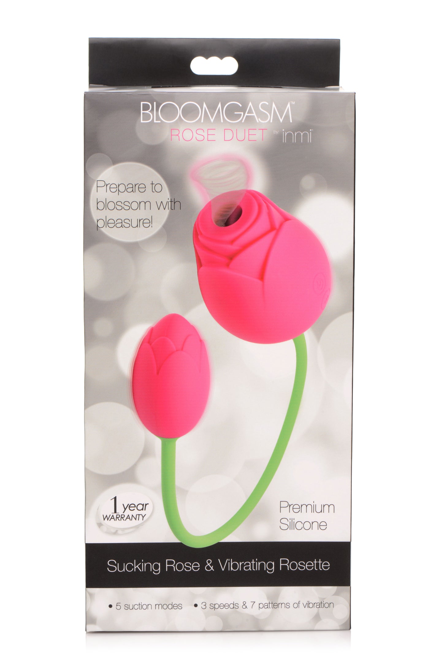 Bloomgasm Rose Duet Sucking Rose and Vibrating Rosette - Pink