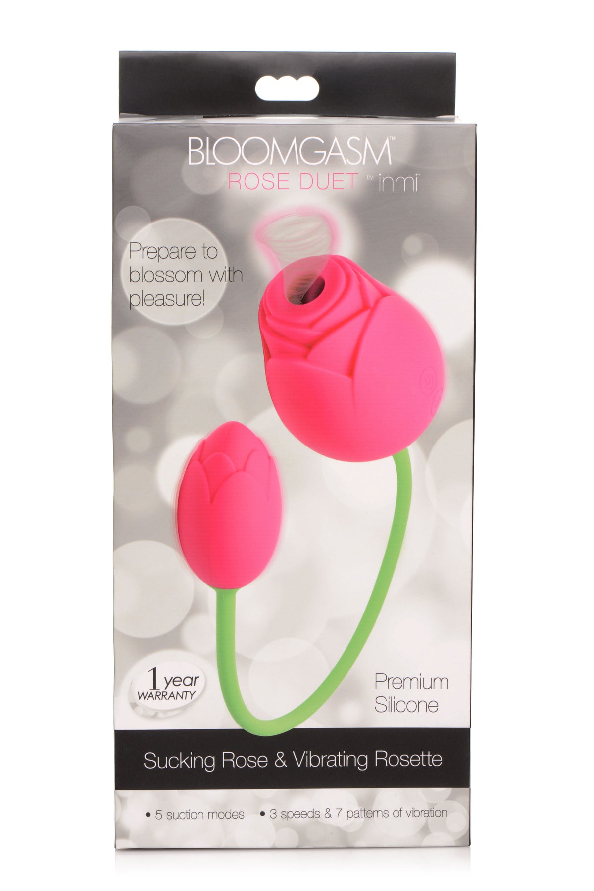 Bloomgasm Rose Duet Sucking Rose and Vibrating Rosette - Pink