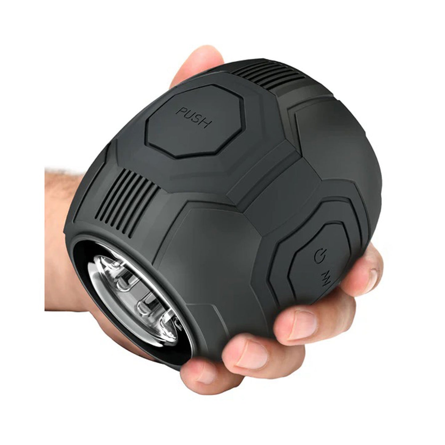 M for Men Dome X Vibrating Masturbator - Automatic Male Stroker - Black