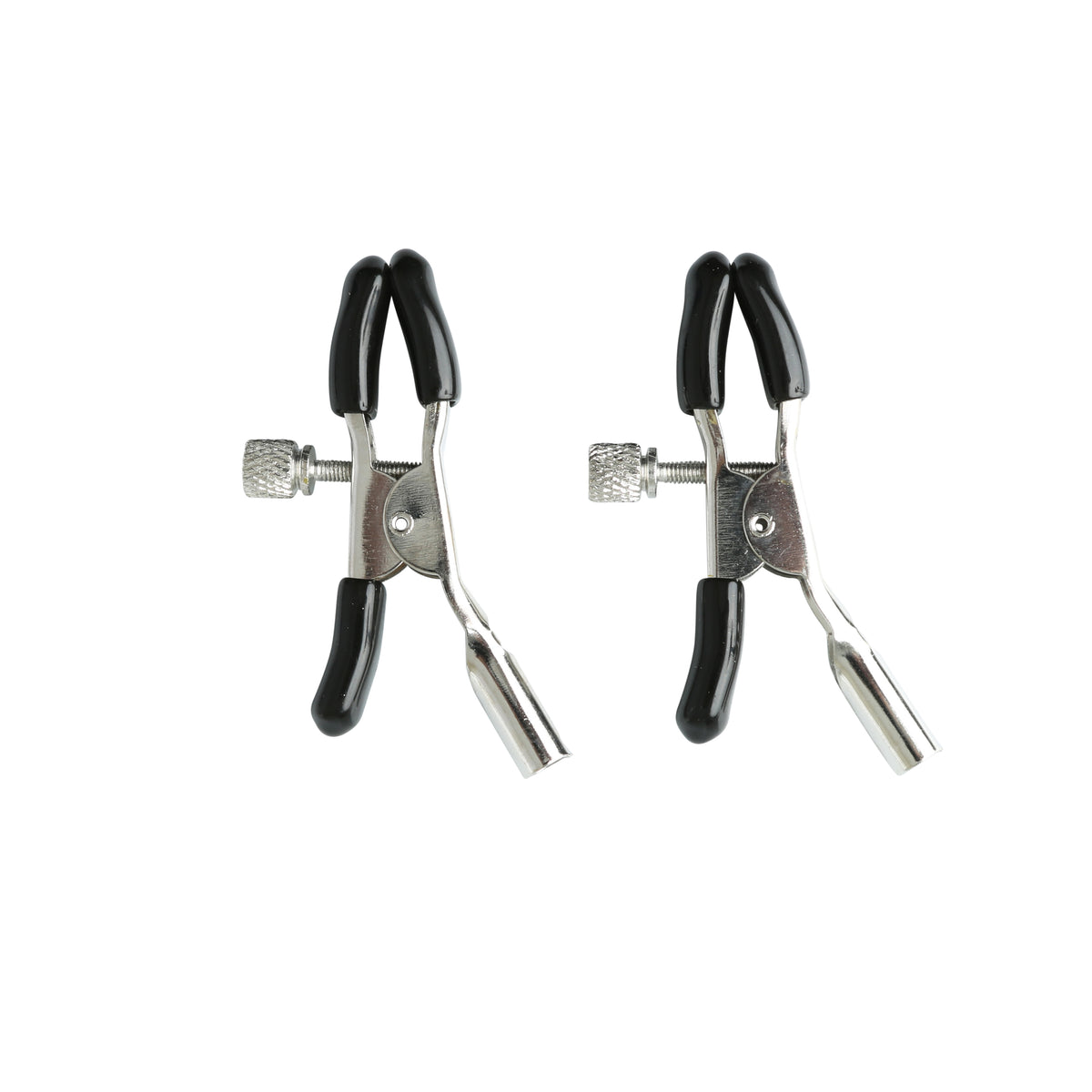 Sportsheets Sex and Mischief Nipple Clips – Adjustable Black Clamps
