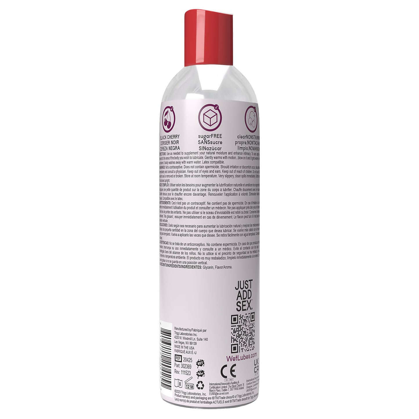 Wet Warming Fun Flavors Black Cherry 4 in 1 Lubricant – 4 Oz