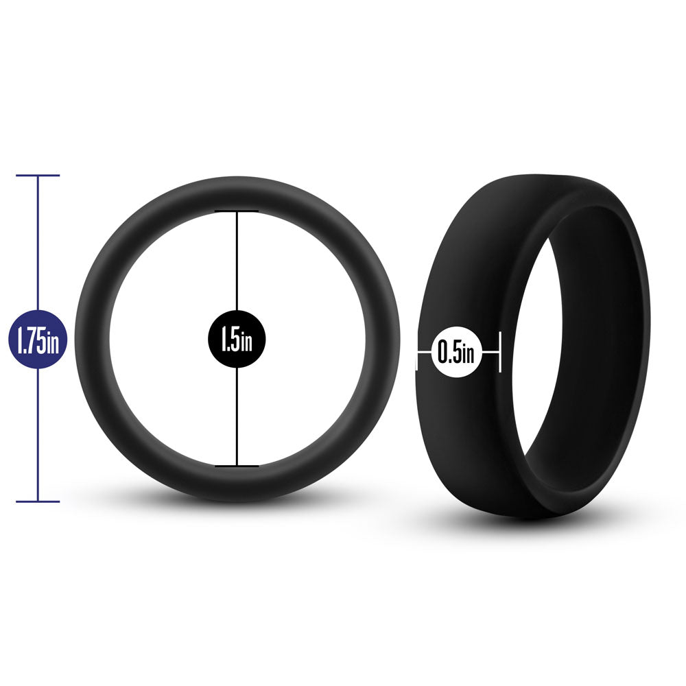 Blush Performance Silicone Go Pro Cock Ring – Black