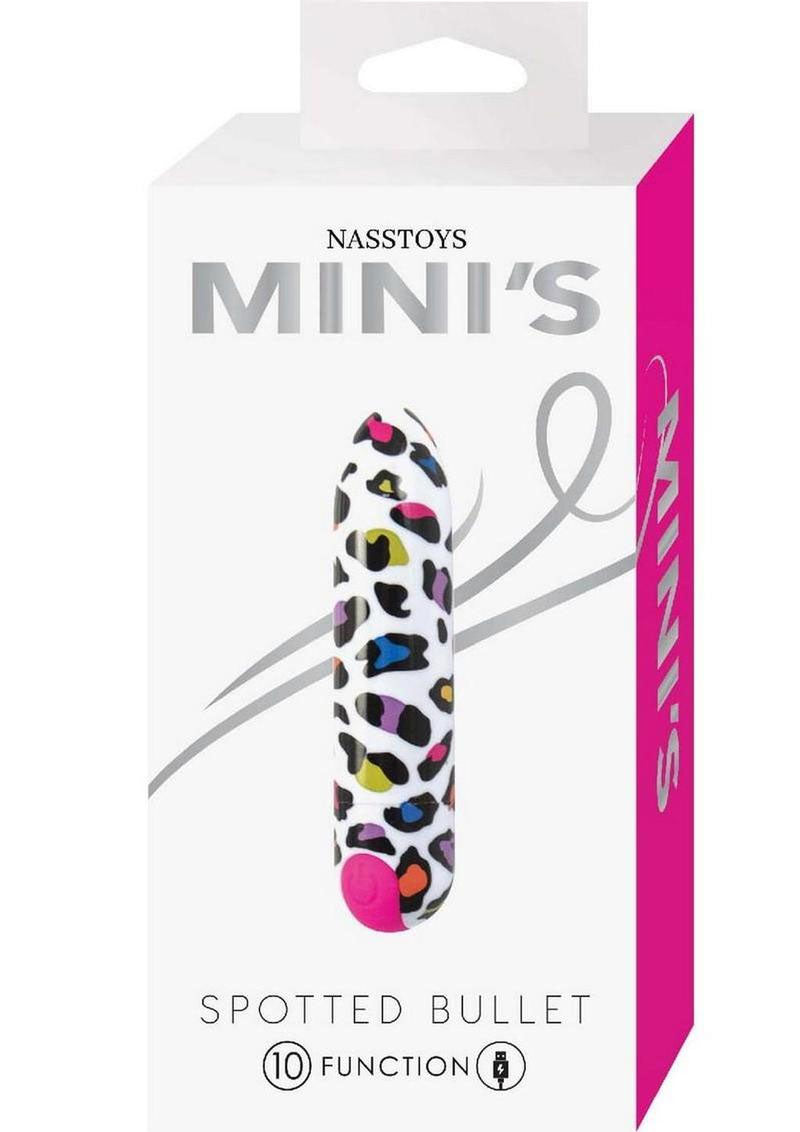 Nasstoys Minis Spotted Bullet Vibrator with 10 Functions – White
