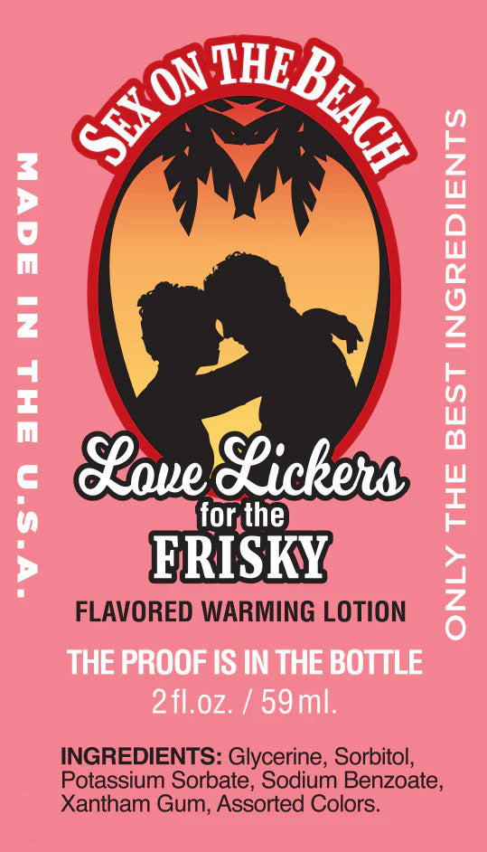 Love Lickers Virgin Strawberry Massage Oil - Warming Edible Oil - 1.76 Fl. Oz.