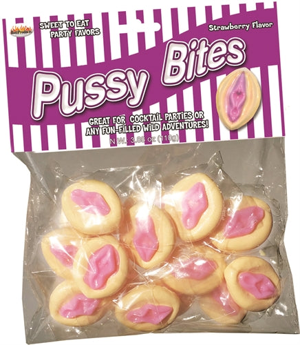 Hott Products Pussy Bites Strawberry Flavored Edibles – Multi