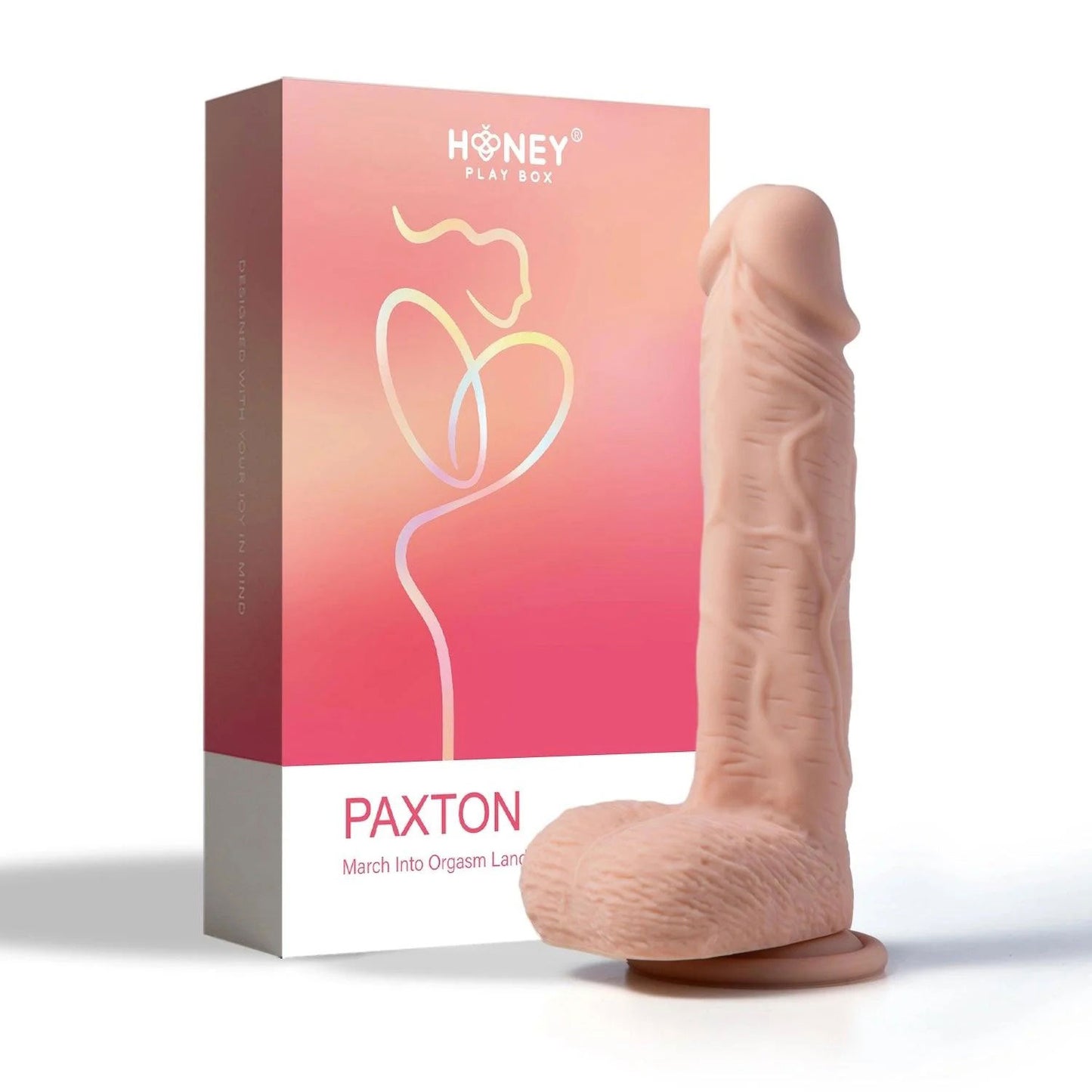Honey Play Box Paxton-App Controlled 7.5" Realistic Thrusting Penetrator Dildo – Black