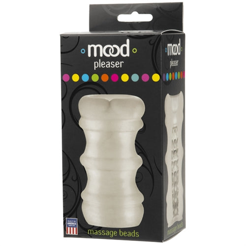 Doc Johnson Mood Pleaser Massage Beads – Frost Color, 4.6 Inches