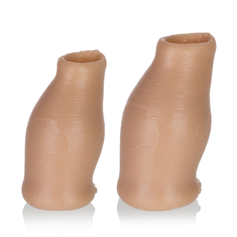 Oxballs Hood Moreskin Silicone Faux Foreskin - Medium/Large - Light Tone