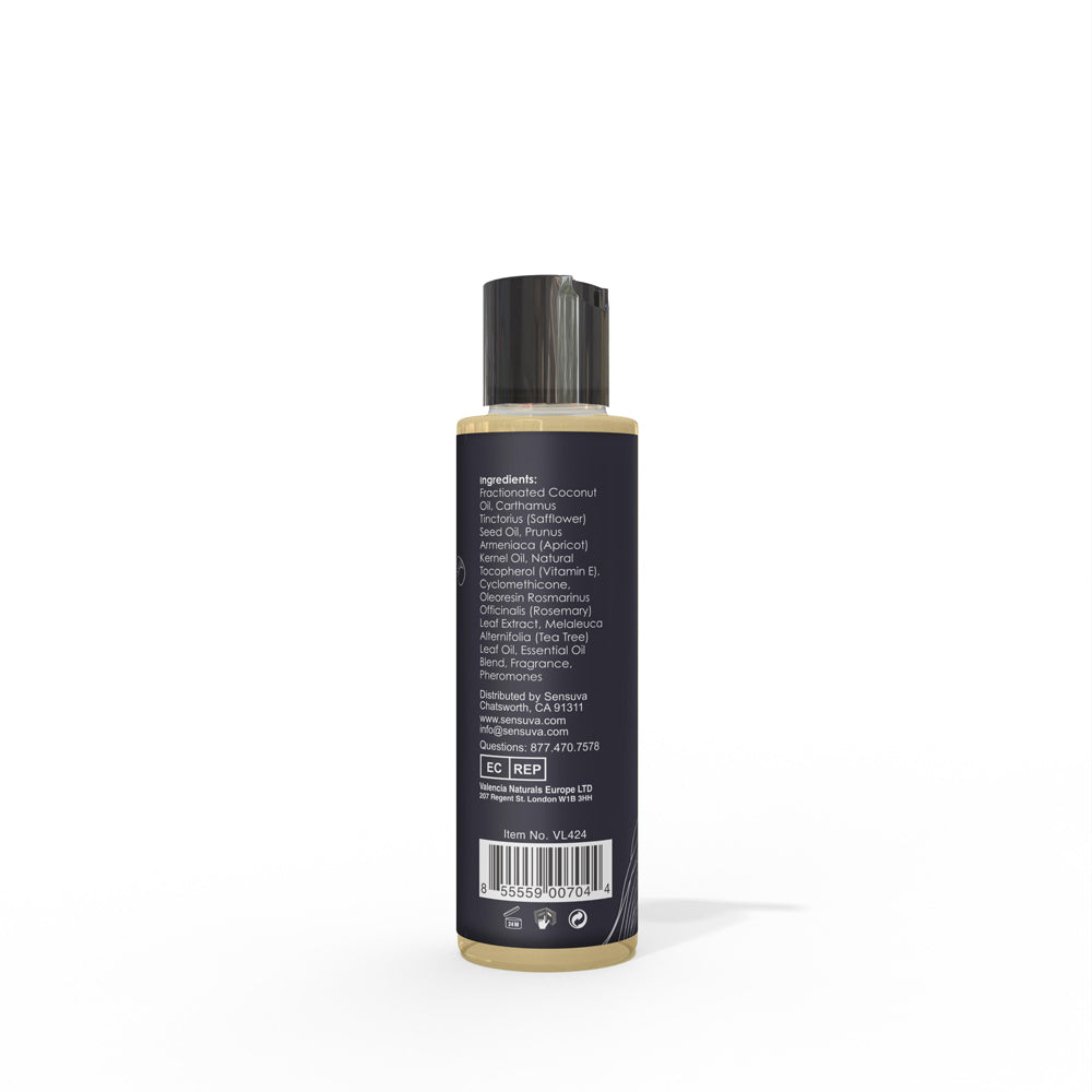 Sensuva Me and You Massage Oil – Pomegranate Fig Coconut Plumeria – 4.2 Oz