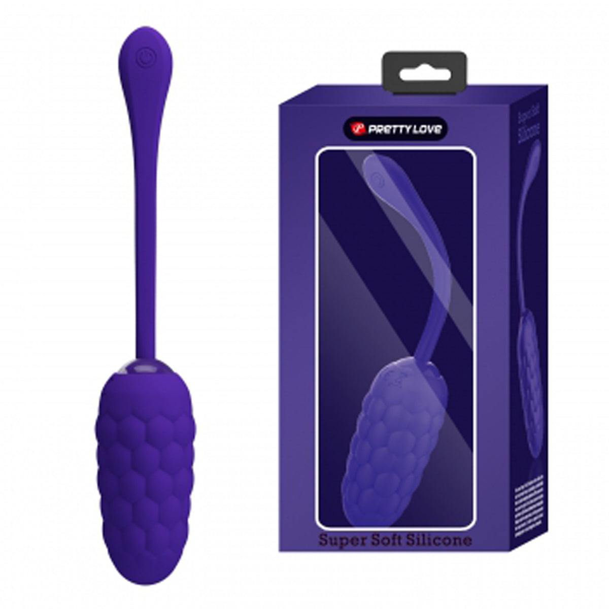 Pretty Love Marina Rechargeable Vibrating Egg - Purple - 12 Function