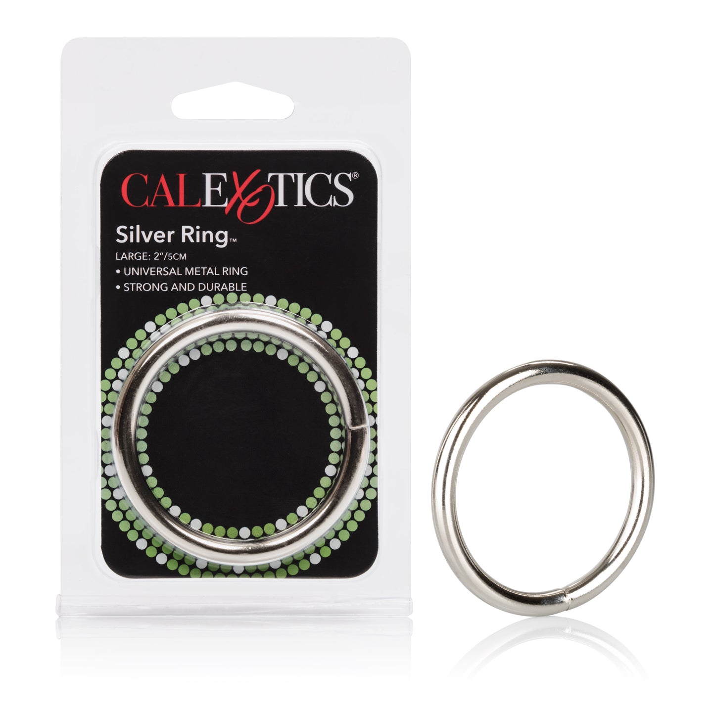 CalExotics Silver Ring - Large Steel Ring with Silver Plating