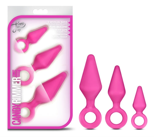 Candy Rimmer Kit - Anal Training Kit with 3 Sizes - Fuchsia