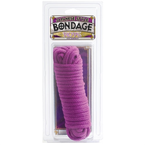 Doc Johnson Cotton Bondage Rope - Japanese Style - 32 Feet - Purple