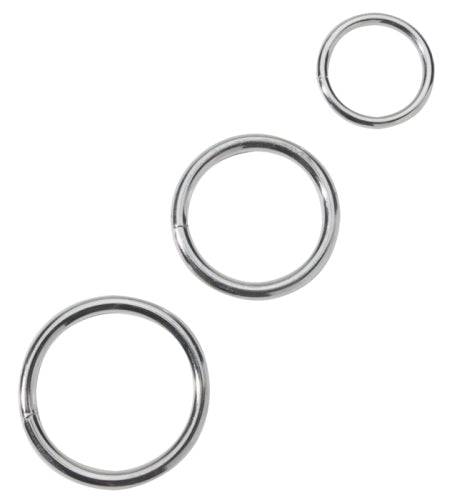 Spartacus Metal C Ring Set – Silver – 3 Rings for Cock and Balls