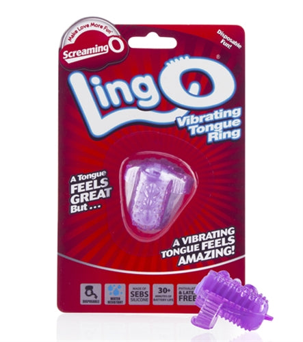 Screaming O Ling O Vibrating Tongue Ring – Purple