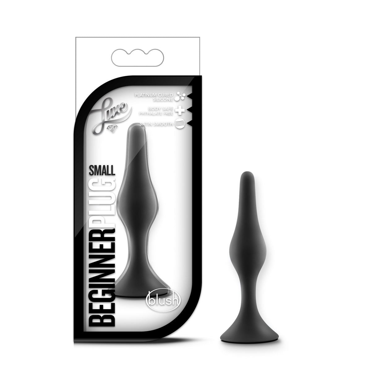Luxe Beginner Plug Small - Anal Play Toy - Black