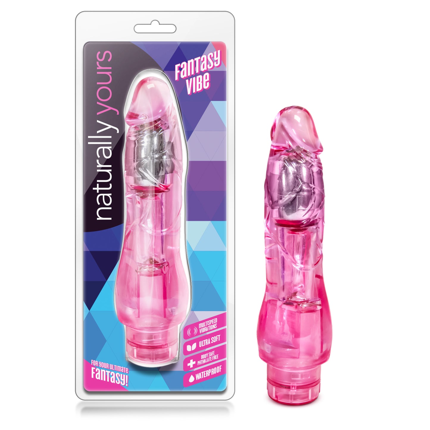 Blush Fantasy Vibe - Powerful Bendable Vibrator - Pink