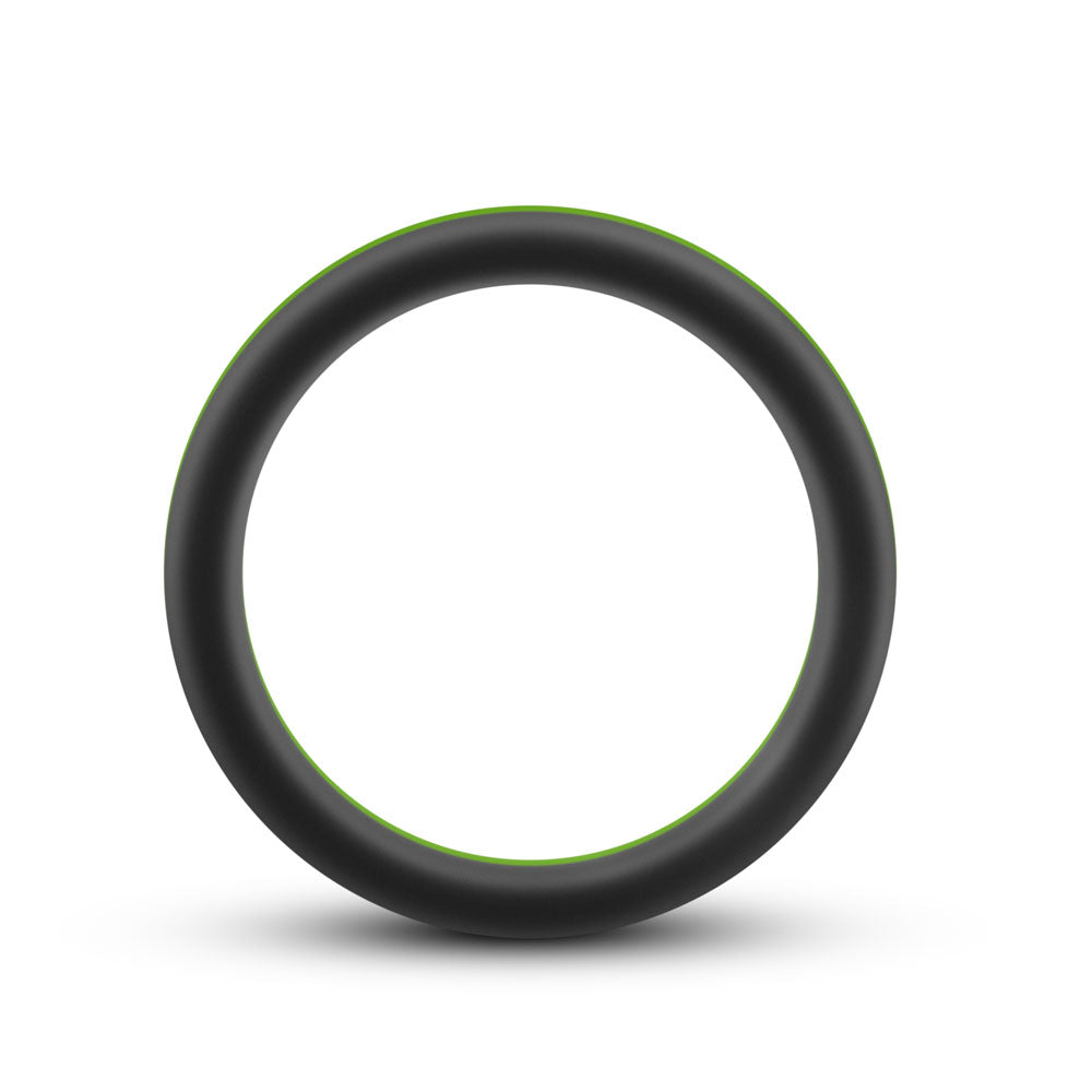 Blush Performance Silicone Go Pro Cock Ring - Black/Green