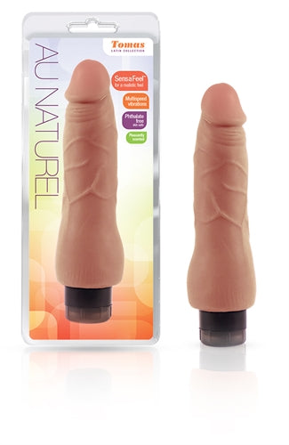 Blush Tomas Latin Collection Vibrating Dildo – Beige