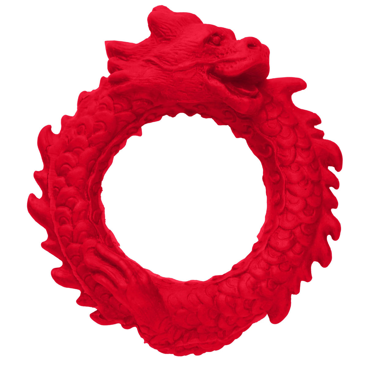 XR Brands Rise of the Dragon Silicone Cock Ring – Red