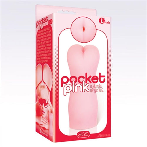 Icon Brands Pocket Pink Ass Realistic Stroker - Beige
