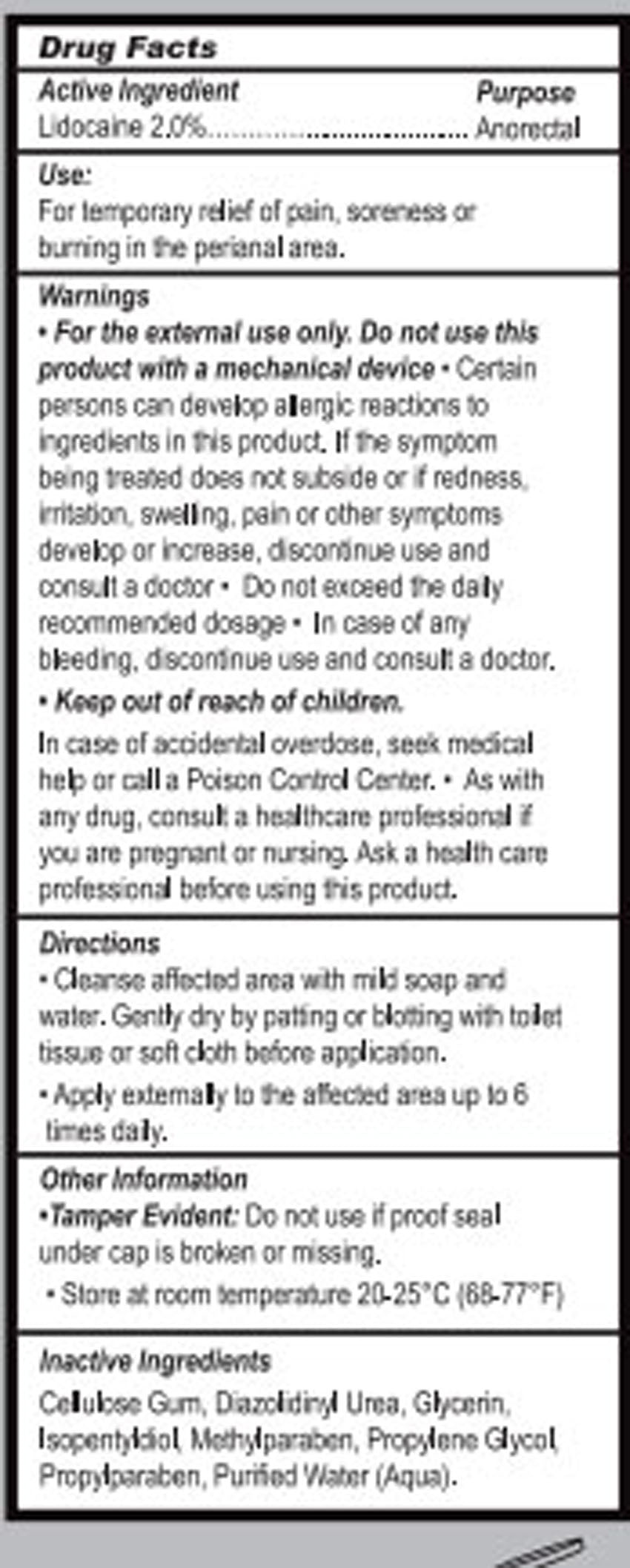 Passion Anal Desensitizing Lubricant with Lidocaine - 8.5 Fl. Oz.