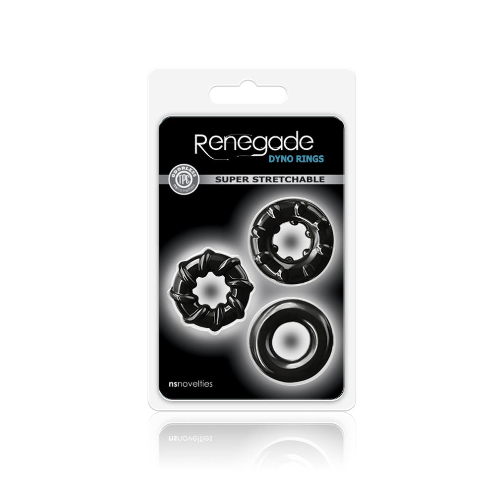 Renegade Dyno Rings - Performance Stretchy Rings - Black