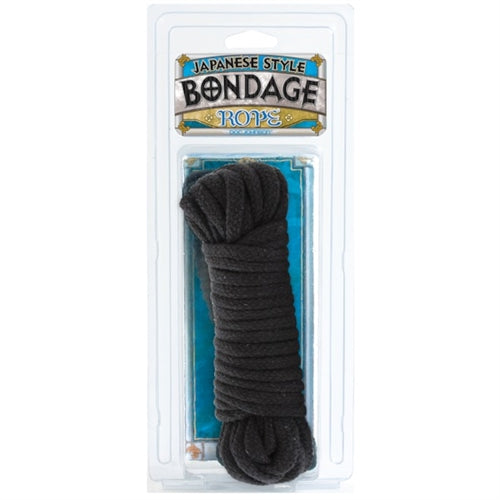 Doc Johnson Japanese Style Cotton Bondage Rope - 32 Feet - Black