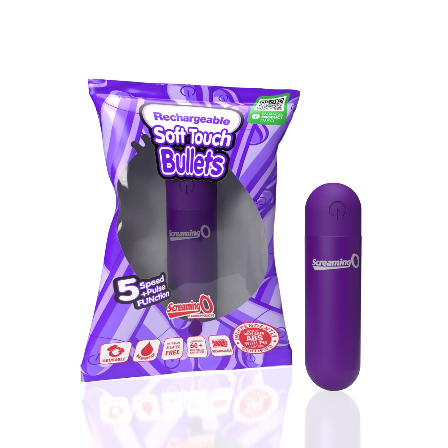 Screaming O Soft Touch Rechargeable Bullet – Purple