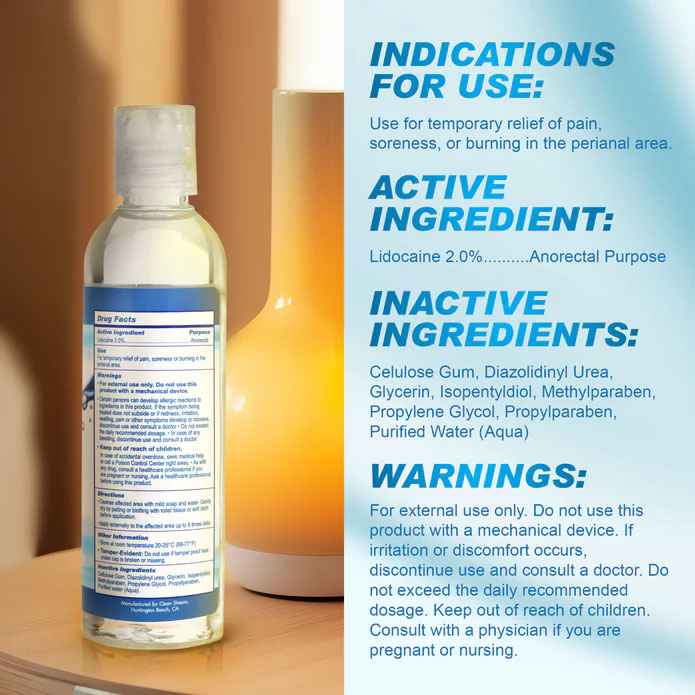 XR Brands Relax Desensitizing Anal Lubricant – 4 Oz