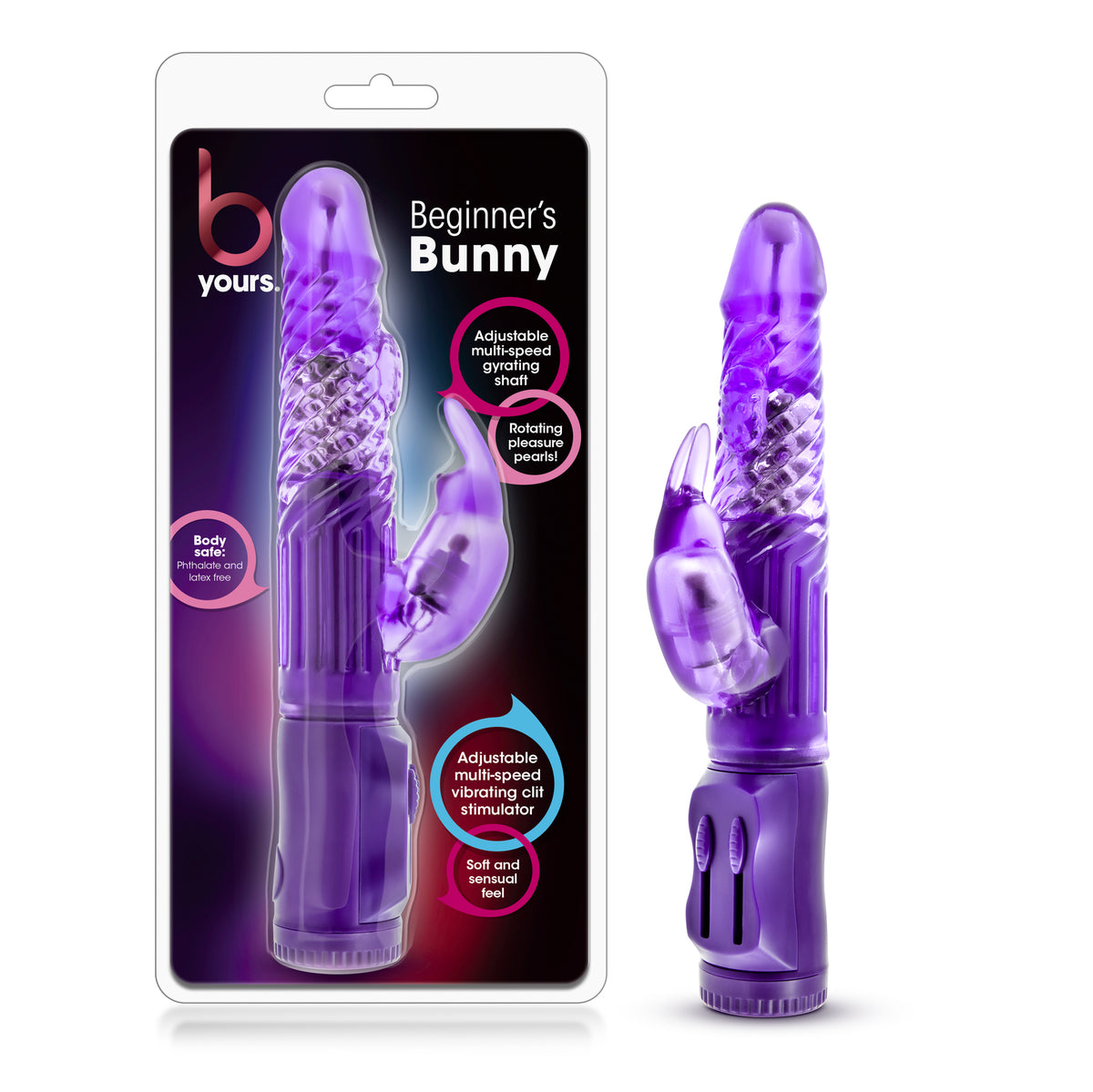 B Yours Beginner's Bunny Vibrator – Purple – Multi-Function