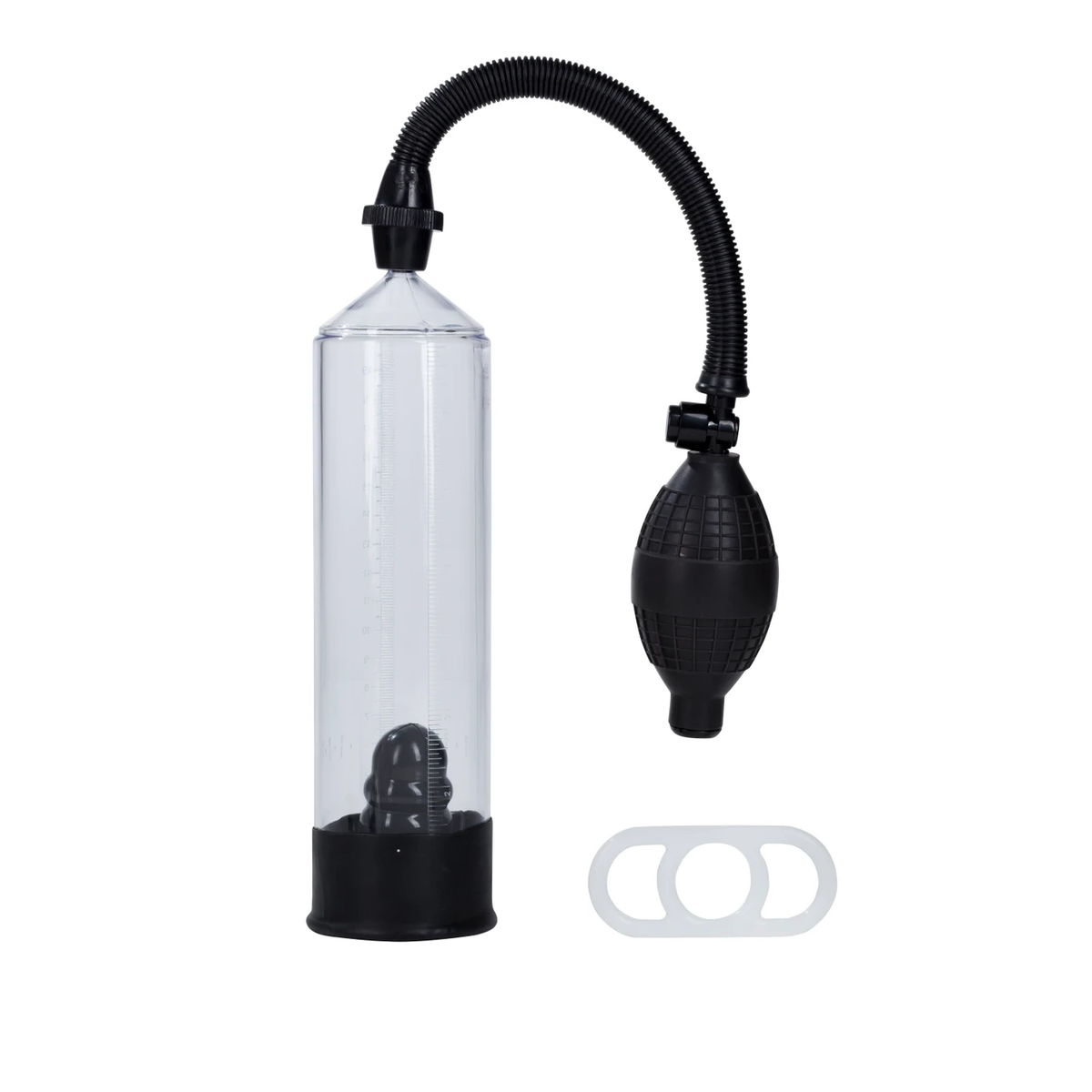 CalExotics Precision Pump Standard – Clear Vacuum Cylinder with Pressure Bulb
