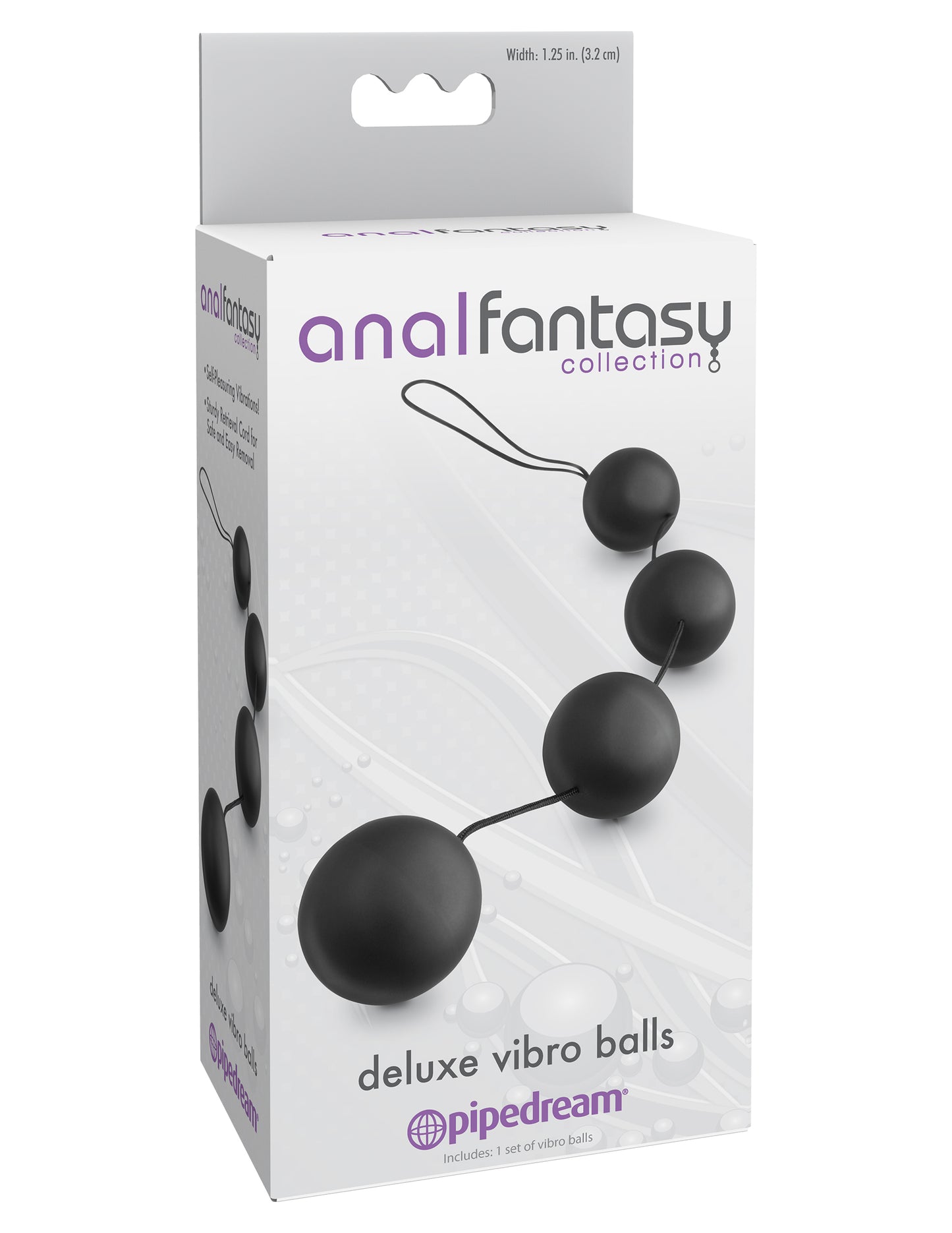 Pipedream Anal Fantasy Collection Deluxe Vibro Balls – Black
