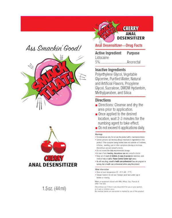 Little Genie Smack That Anal Desensitizer Gel – Cherry Flavor – 1.5oz