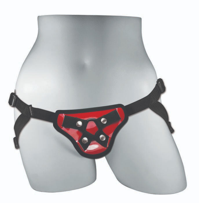 Sportsheets Entry Level Strap On - Red with Adjustable Straps