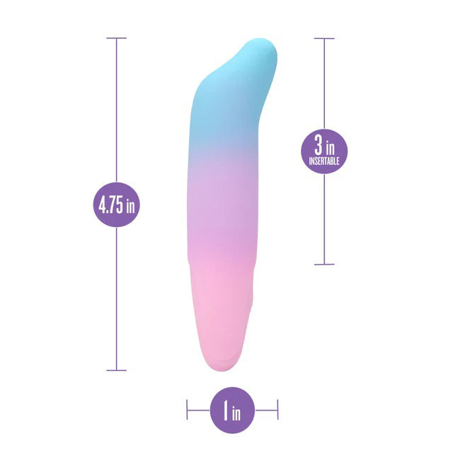 Blush Dolphin Kisses Petite Vibrator with 10 Vibration Modes - Multi