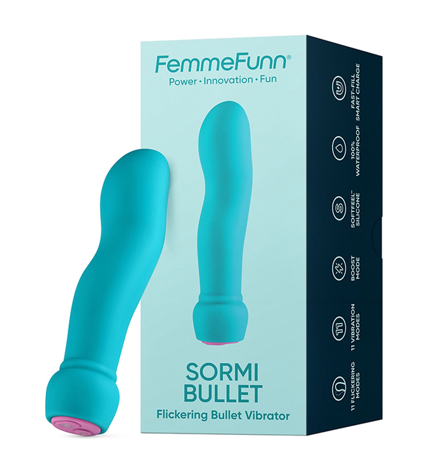 Sormi Bullet Flickering Bullet Vibrator – Turquoise