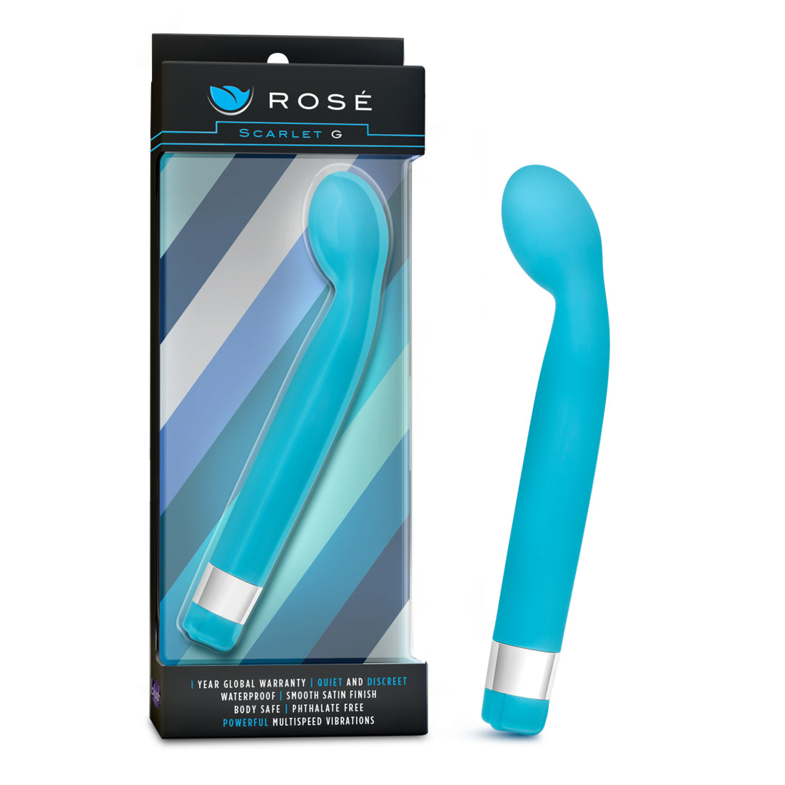 Blush Rose - Scarlet G Vibrator for G-Spot Stimulation - Blue